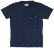 画像1: 【送料360円】 【グラフゼロ】 インディゴ ポケット付き クルーネックTシャツ GRAPHZERO GZ-IDTC 日本製 (1)