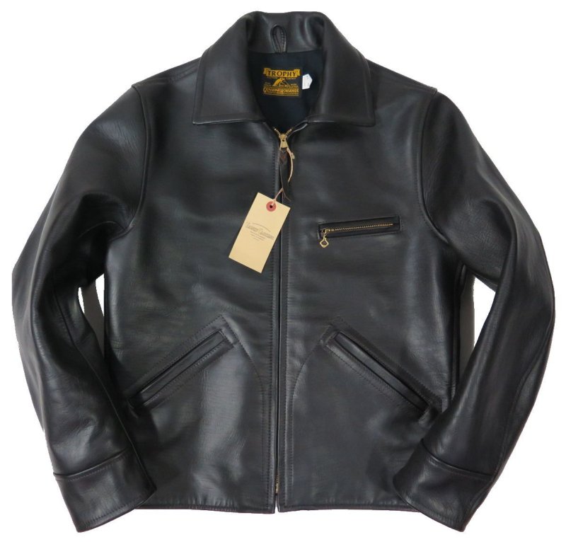 画像1: 【トロフィークロージング】 ホースハイド ハミングバードレザージャケット TROPHY CLOTHING TR-YL08 日本製【送料無料】 (1)