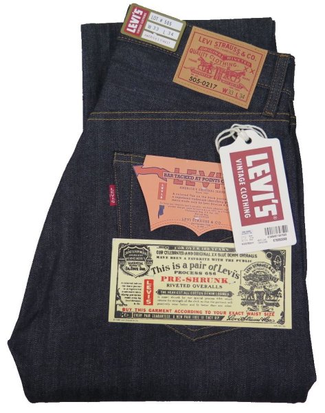 画像1: 【1967年モデル】   LVC ORGANIC   リーバイス 505 テーパードジーンズ   LEVIS 505 1967 MODEL   日本製 【送料無料】 (1)