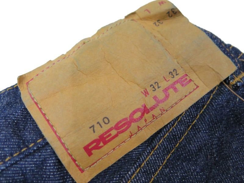 画像4: 【リゾルト】  テーパードストレート/ワンウォッシュ  RESOLUTE JAPAN TYPE 710  日本製【送料無料】 (4)