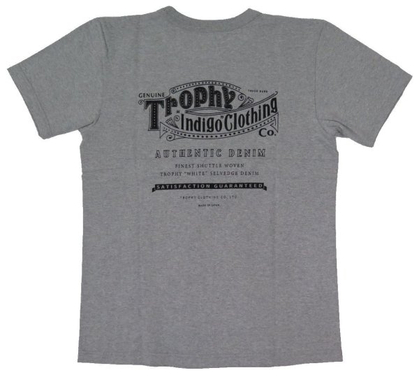 画像1: 【送料360円】 【トロフィークロージング】 オーセンティックロゴ 吊り編みTシャツ/ポケット付き TROPHY CLOTHING TR20SS-211 日本製  (1)