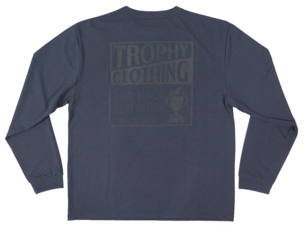 画像1: 【トロフィークロージング】   モノクローム   ボックスロゴプリント ロングスリーブTシャツ  /大きめサイズ   TROPHY CLOTHING TR22SS-201 日本製【送料無料】 (1)