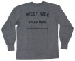 画像12: 【ウエストライド】   スピードウェイ ロングスリーブTシャツ   WEST RIDE 日本製 (12)