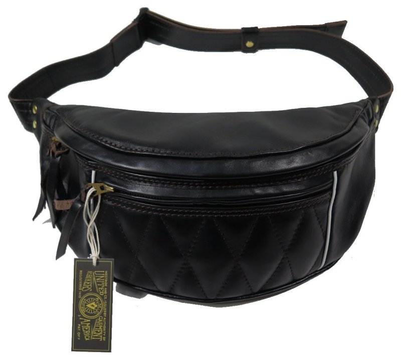 画像1: 【ウエストライド】  馬革/茶芯 ライディング ウエストバッグ/ワンショルダー  WEST RIDE RIDING WAIST BAG 日本製【送料無料】 (1)