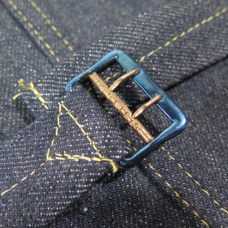 画像1: ＝BIG SIZE＝  【KIWAMI WWII】 ”極み”大戦モデル デニムジャケット デッドストックバックル 1枚袖 日本製 (1)