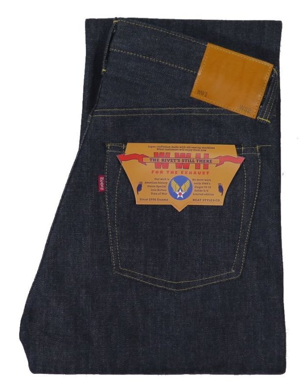 画像1: 【KIWAMI WWII】 ”極み”大戦モデル ストレート デニムパンツ 日本製  【WORLD WIDE SHIPPING】 【KIWAMI WWII】 “Ultimate” War Model Straight Denim Pants Made in Japan (1)