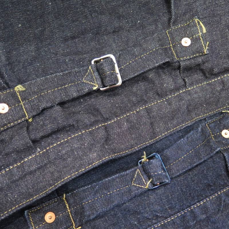 画像9: ＝BIG SIZE＝  【KIWAMI WWII】 ”極み”大戦モデル デニムジャケット デッドストックバックル 1枚袖 日本製 (9)