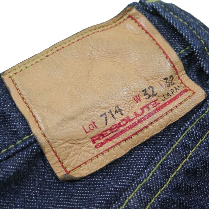 画像4: 【リゾルト】 大戦モデル ストレート/ワンウォシュ  RESOLUTE JAPAN TYPE 714  日本製【送料無料】 (4)