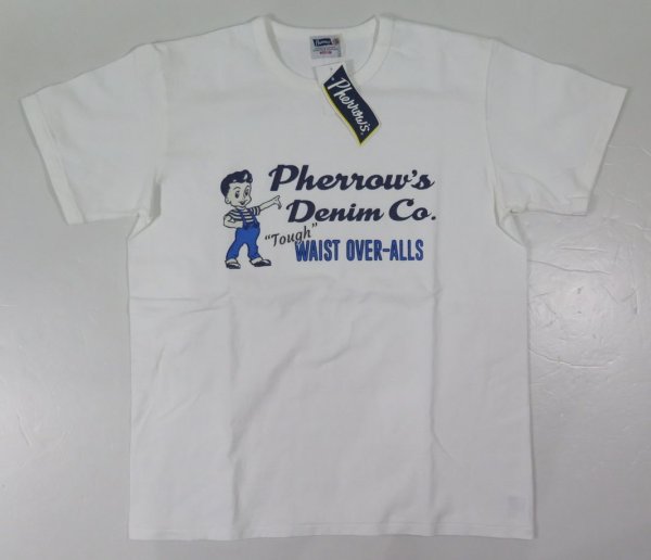 画像1: 【送料360円】 【フェローズ】   デニムカンパニー プリントTシャツ   Pherrow's 23S-PMT2 日本製 (1)