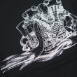 画像2: 【送料360円】 【JAMMER'S】   ジャマーズ   ハーレー ナックルヘッド   エンジン プリントTシャツ/ウエストライド (2)