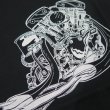 画像2: 【送料360円】 【JAMMER'S】   ジャマーズ   ハーレー アーリーショベル   エンジン プリントTシャツ/ウエストライド (2)