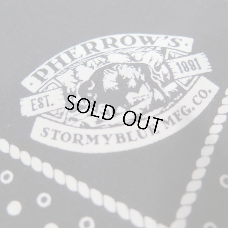 画像3: 【送料無料】 【フェローズ】   ストーミーブルー バンダナ/ファーストカラー   Pherrow's 日本製 (3)