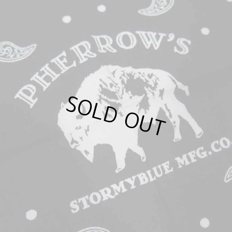 画像5: 【送料無料】 【フェローズ】   ストーミーブルー バンダナ/ファーストカラー   Pherrow's 日本製 (5)