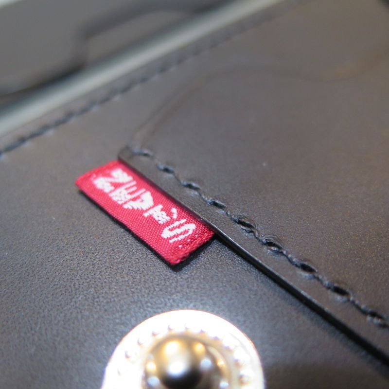 画像4: 【motorcycle wallet】 総手縫い ロングウォレット ブラック/ナチュラル 右利き/左利き 日本製【送料無料】  (4)