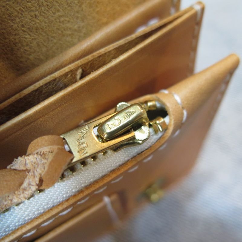 画像14: 【motorcycle wallet】 総手縫い ロングウォレット ブラック/ナチュラル 右利き/左利き 日本製【送料無料】  (14)