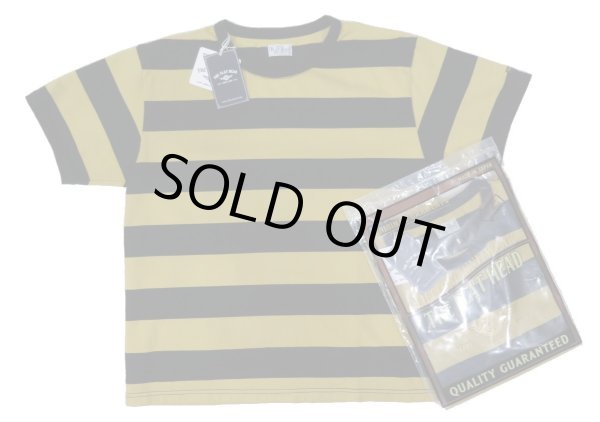 画像1: 【フラットヘッド】   ボーダーTシャツ 3本針の1本外し   THE FLAT HEAD   日本製【送料無料】 (1)
