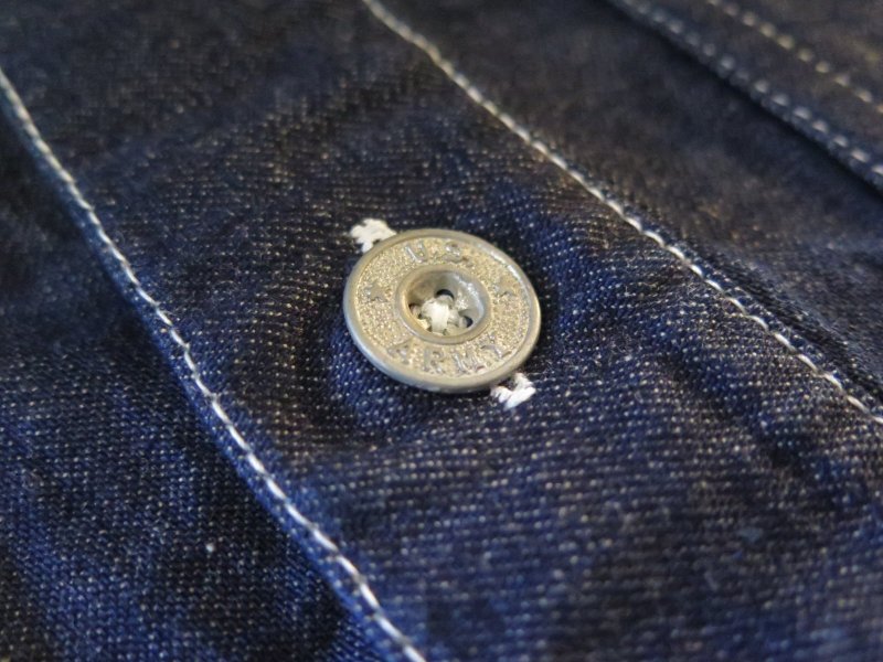 画像5: 【ウエストライド】  US Army 戦前 デニム ユーティリティ   シャツジャケット   WEST RIDE 日本製【送料無料】 (5)