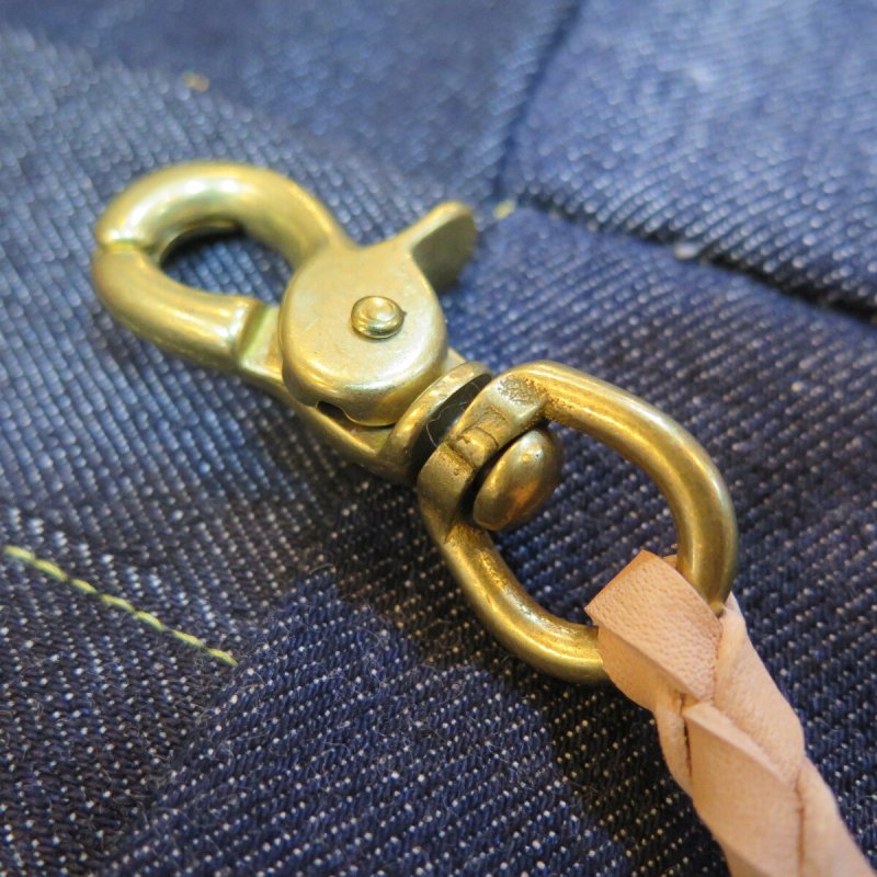画像2: 【kiwami leathers】 ”極み”サドルレザーウォレット 四つ編みロープ 日本製【送料無料】 (2)