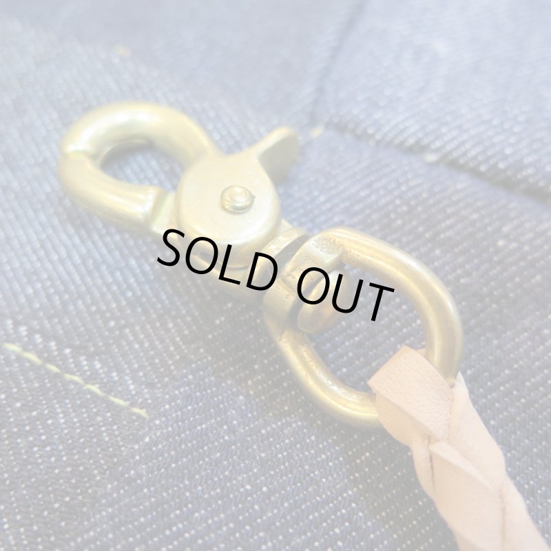 画像2: 【送料無料】 【kiwami leathers】 ”極み”サドルレザーウォレット 四つ編みロープ 日本製 (2)