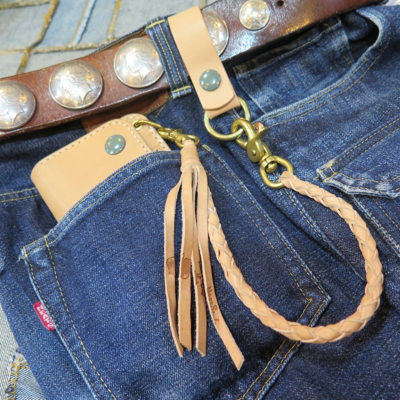 画像6: 【kiwami leathers】 ”極み”サドルレザーウォレット 四つ編みロープ 日本製【送料無料】 (6)