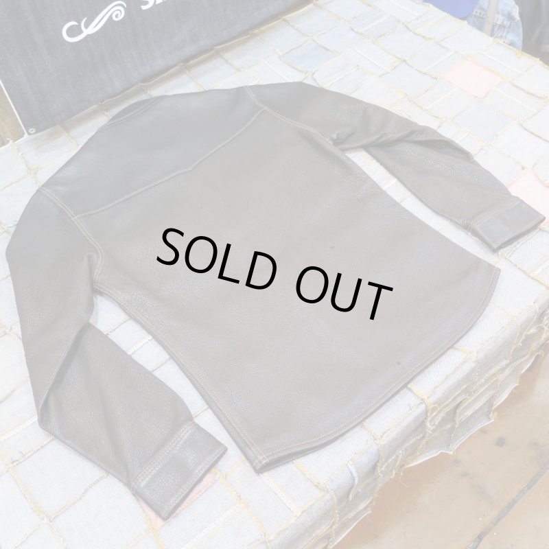 画像2: 【フラットヘッド】 ディアスキン ウエスタンシャツ  藤岡勇吉本店/鹿革 THE FLAT HEAD FN-LS-DS004  日本製【送料無料】 (2)