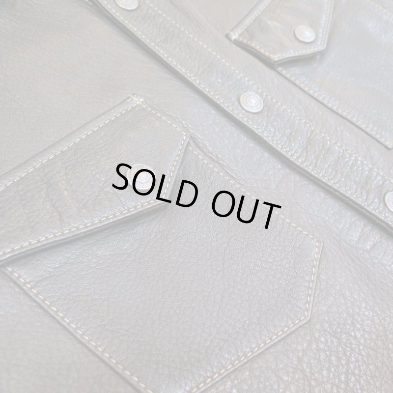 画像7: 【フラットヘッド】 ディアスキン ウエスタンシャツ  藤岡勇吉本店/鹿革 THE FLAT HEAD FN-LS-DS004  日本製【送料無料】 (7)