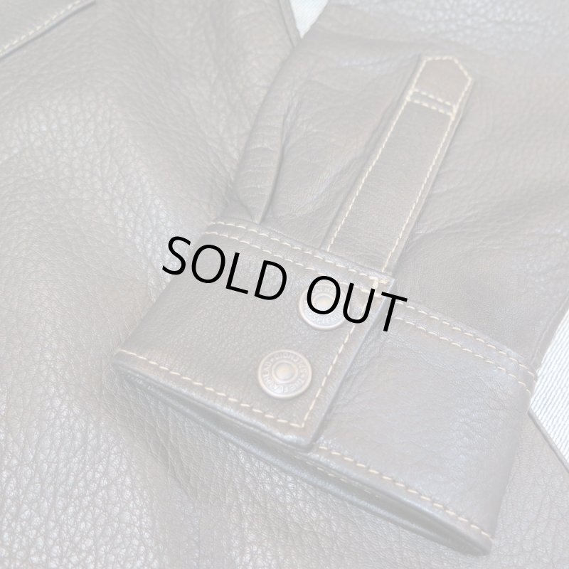 画像5: 【フラットヘッド】 ディアスキン ウエスタンシャツ  藤岡勇吉本店/鹿革 THE FLAT HEAD FN-LS-DS004  日本製【送料無料】 (5)