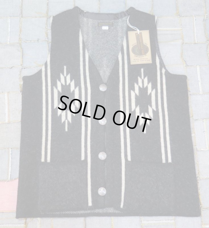 画像5: 【ウエストライド】  ウールチマヨベスト　ブラック/クリーム  WEST RIDE 日本製【送料無料】 (5)