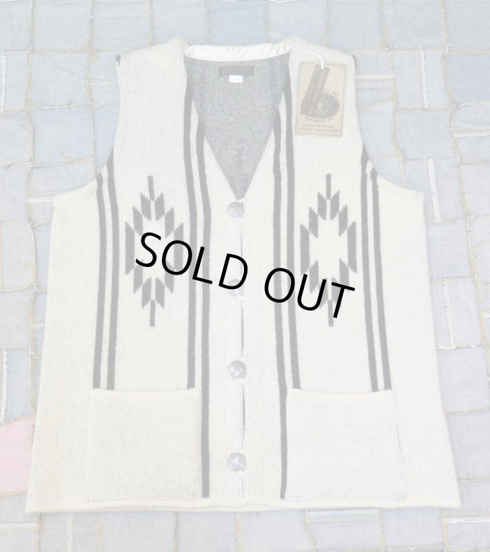 画像3: 【ウエストライド】  ウールチマヨベスト　ブラック/クリーム  WEST RIDE 日本製【送料無料】 (3)