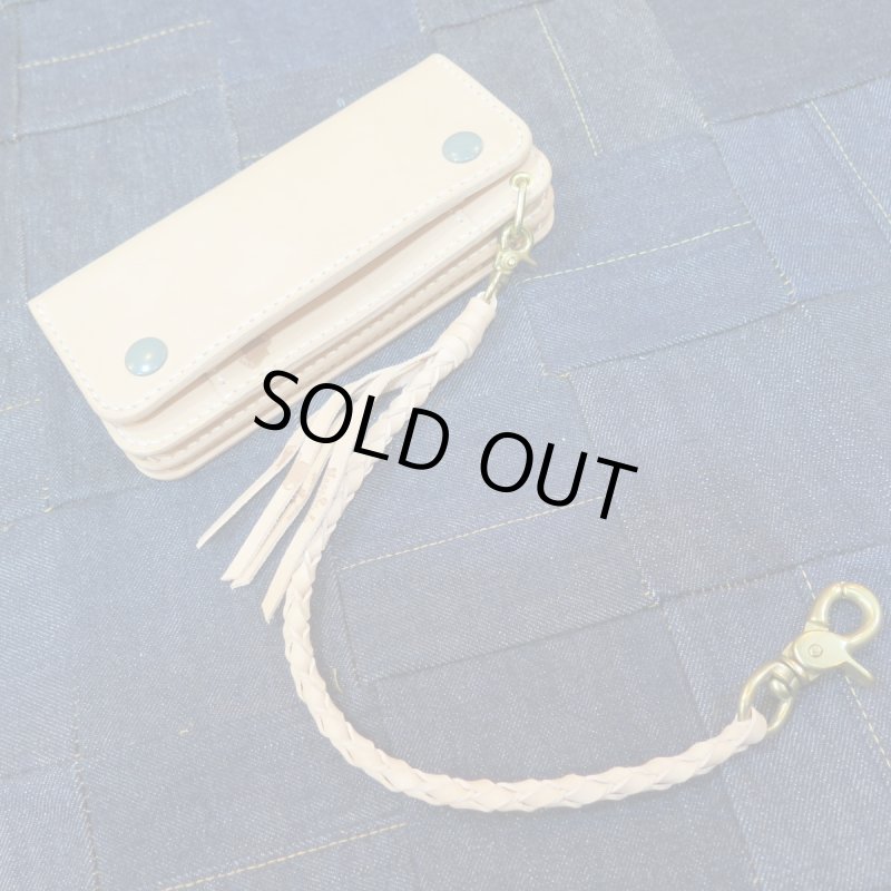 画像6: 【送料無料】 【kiwami leathers】 ”極み”サドルレザーウォレット 四つ編みロープ 日本製 (6)