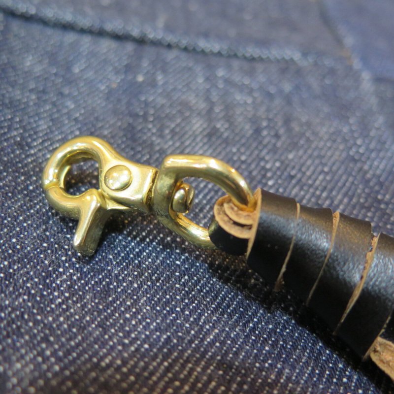 画像2: 【Coming Soon!】 【kiwami leathers】 ”極み”Black茶芯ウォレット 四つ編みロープ 日本製【送料無料】 (2)