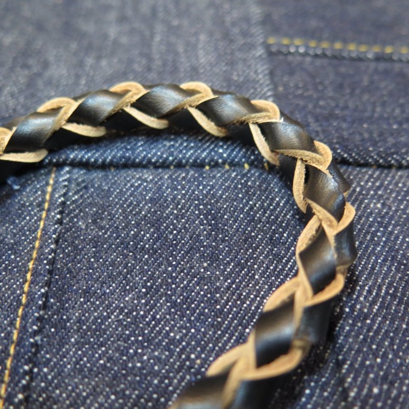 画像4: 【Coming Soon!】 【kiwami leathers】 ”極み”Black茶芯ウォレット 四つ編みロープ 日本製【送料無料】 (4)