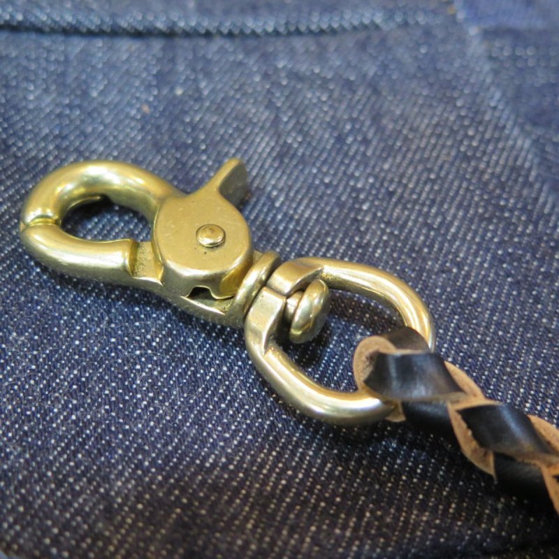 画像3: 【Coming Soon!】 【kiwami leathers】 ”極み”Black茶芯ウォレット 四つ編みロープ 日本製【送料無料】 (3)