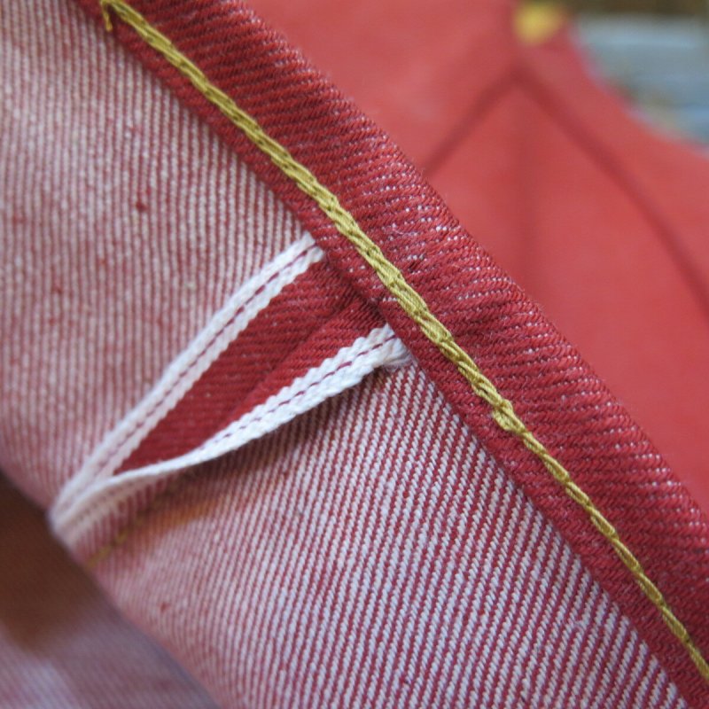 画像8: 【即納】=size33= 【KIWAMI WWII Red】 ”極み”大戦モデル ストレートデニムパンツ ALL月桂樹ボタン 日本製  【WORLD WIDE SHIPPING】 =size33= 【KIWAMI WWII Red】 “Ultimate” WWII Model Straight Denim Pants ALL Laurel Buttons Made in Japan (8)