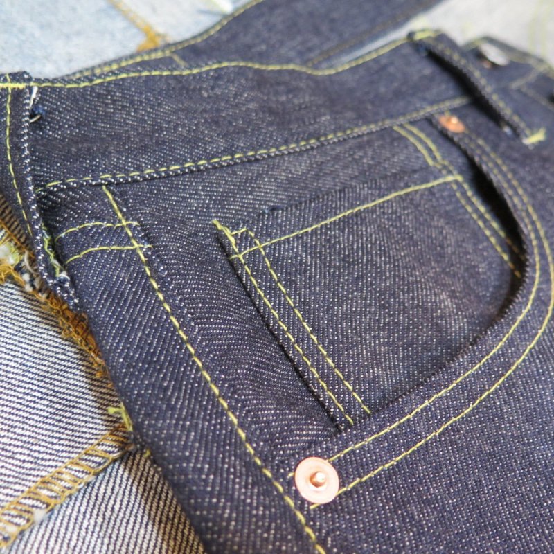 画像7: 【HIZUMI WWII】 S911XX 1940's model  ”歪み”大戦モデル デニムパンツ マーロンスリム マックイーンスリム ALL月桂樹ボタン 日本製 (7)