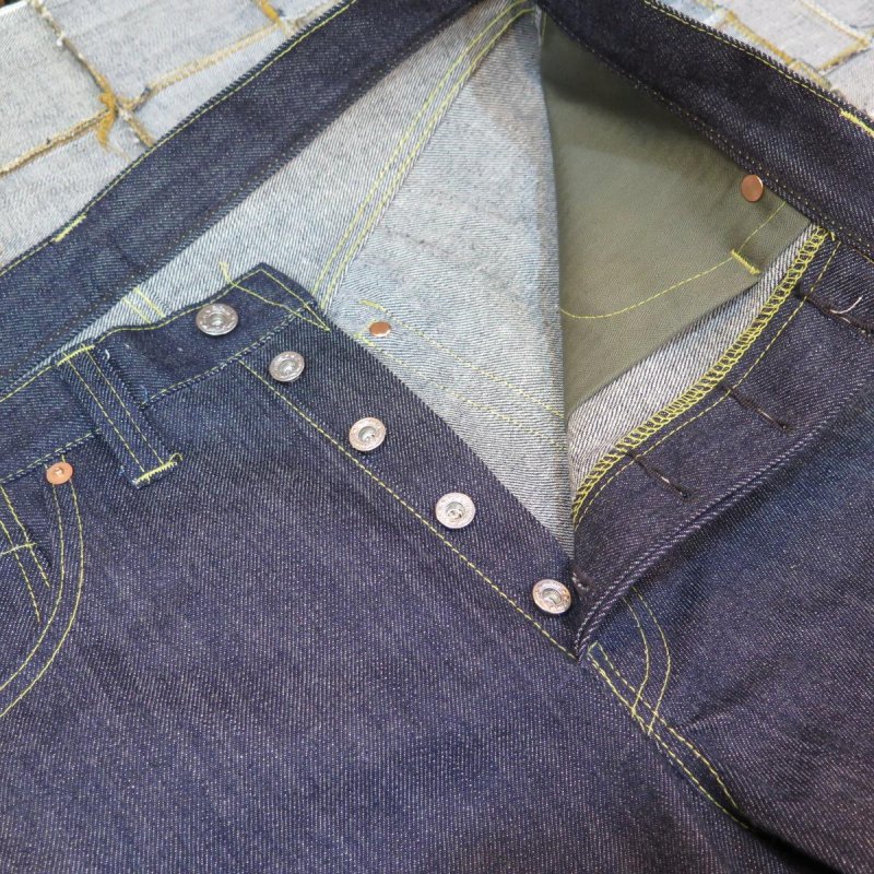 画像4: 【HIZUMI WWII】 S911XX 1940's model  ”歪み”大戦モデル デニムパンツ マーロンスリム マックイーンスリム ALL月桂樹ボタン 日本製 (4)