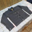 画像1: 【受注製作】 サイズ46・48・50 【KIWAMI WWII Black Denim】  大戦モデル ファースト デニムジャケット 漆黒ブラックデニム 2枚袖 日本製【送料込み】 (1)