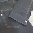 画像7: 【受注製作】 サイズ46・48・50 【KIWAMI WWII Black Denim】  大戦モデル ファースト デニムジャケット 漆黒ブラックデニム 2枚袖 日本製【送料込み】 (7)
