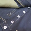 画像7: 【受注製作】 サイズ42・44 【KIWAMI WWII Black Denim】 大戦モデル ストレート デニムパンツ 漆黒ブラックデニム  オール月桂樹ボタン 日本製【送料込み】 (7)