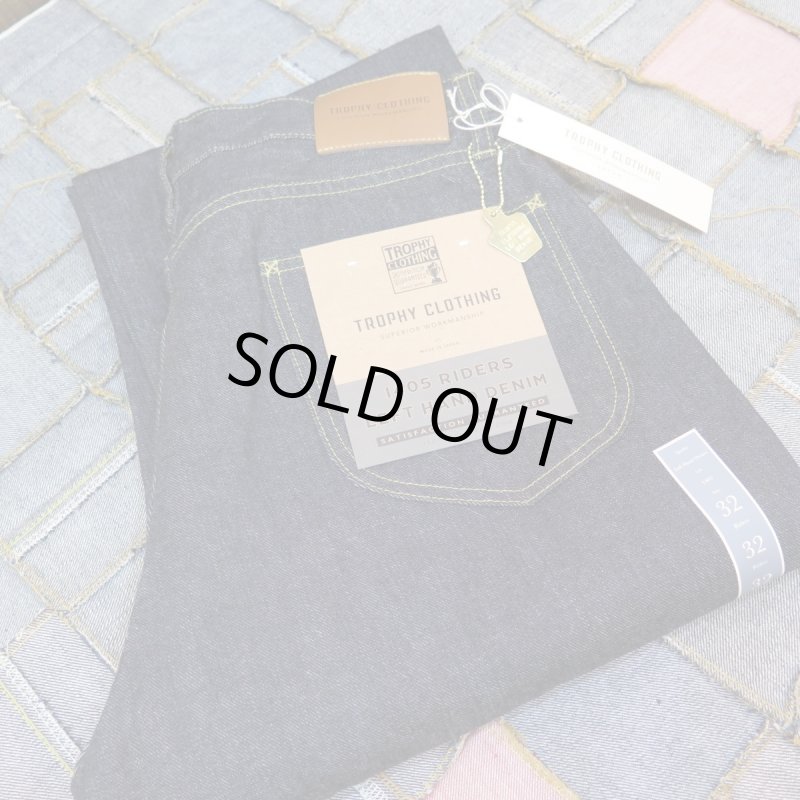 画像1: 【トロフィークロージング】  ライダース 左綾デニム ストレートジーンズ   TROPHY CLOTHING 1405   日本製【送料無料】 (1)