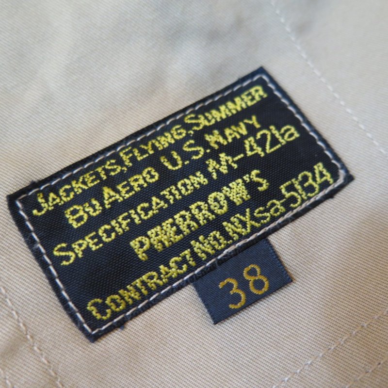 画像3: 【フェローズ】 1940's ww2 サマーフライトジャケット   U.S.NAVY M421a SUMMER FLIGHT JACKET   日本製【送料無料】 (3)