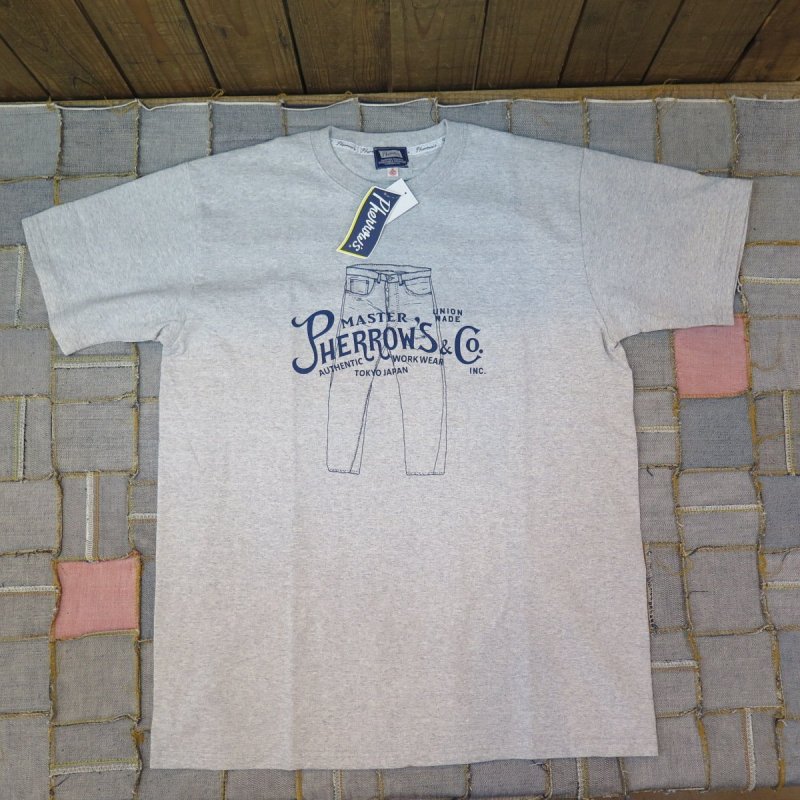 画像7: 【送料無料】 【フェローズ】  デニムプリントTシャツ   Pherrow's 25S-PT3   (7)