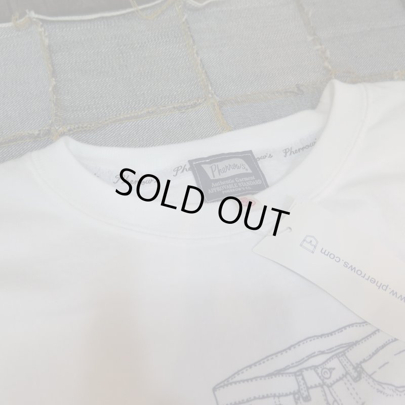 画像9: 【送料無料】 【フェローズ】  デニムプリントTシャツ   Pherrow's 25S-PT3   (9)