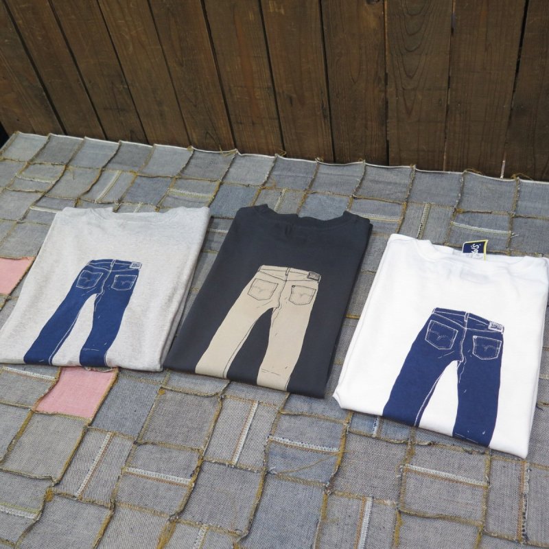 画像2: 【送料無料】 【フェローズ】  デニムプリントTシャツ   Pherrow's 25S-PT3   (2)