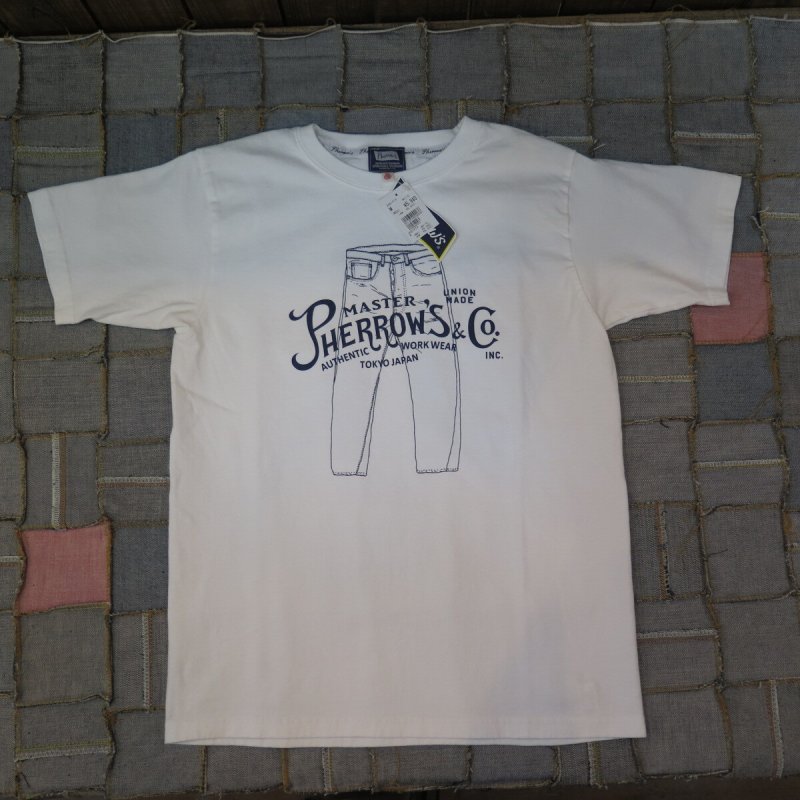 画像3: 【送料無料】 【フェローズ】  デニムプリントTシャツ   Pherrow's 25S-PT3   (3)