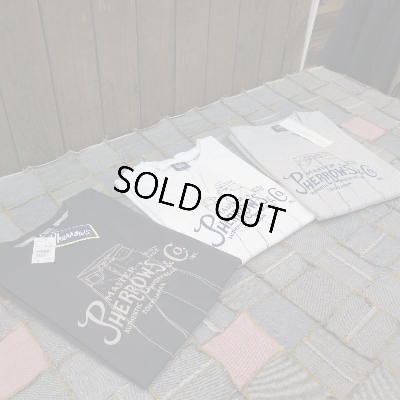 画像1: 【送料無料】 【フェローズ】  デニムプリントTシャツ   Pherrow's 25S-PT3   (1)