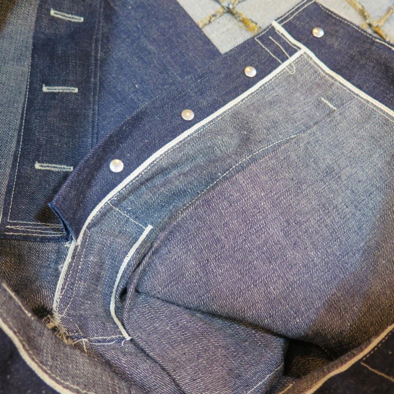 画像9: 【ジョングラッコー】  1910's デニムジーンズ  ネットメーカートラウザー リジッド   John Gluckow JG-01 Netmaker's Trousers  日本製【送料無料】  (9)