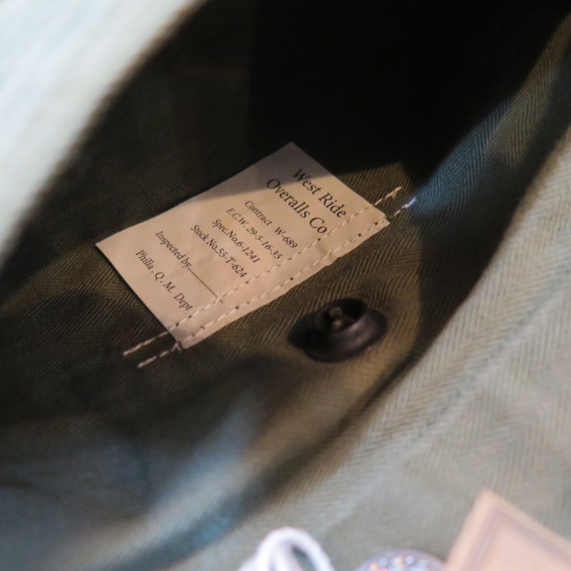 画像8: 【ウエストライド】  USMC M-1944 カスタム ジャケット   WEST RIDE M-1944 CUSTOM JACKET   日本製【送料無料】 (8)