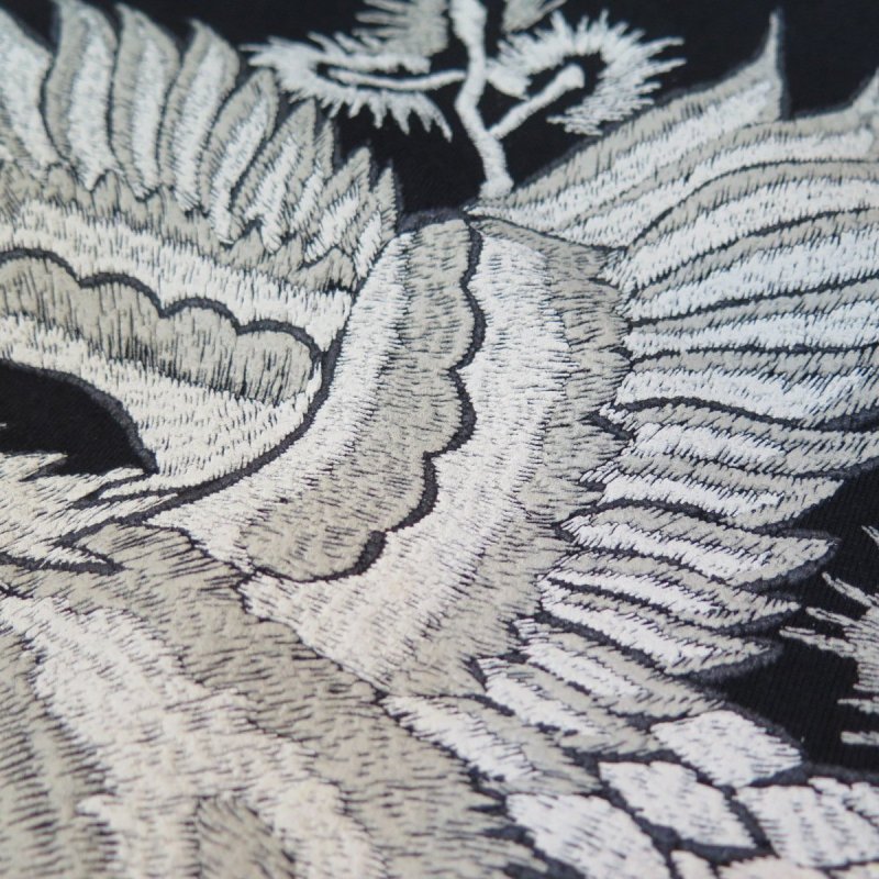 画像10: 【フラットヘッド】  ビンテージスカジャンパターン   イーグル プリントTシャツ   THE FLAT HEAD 日本製【日本国内料無料】  【WORLD WIDE SHIPPING】 【FLAT HEAD】  Vintage Sukajan Pattern   Eagle Print T-Shirt   THE FLAT HEAD Made in Japan (10)