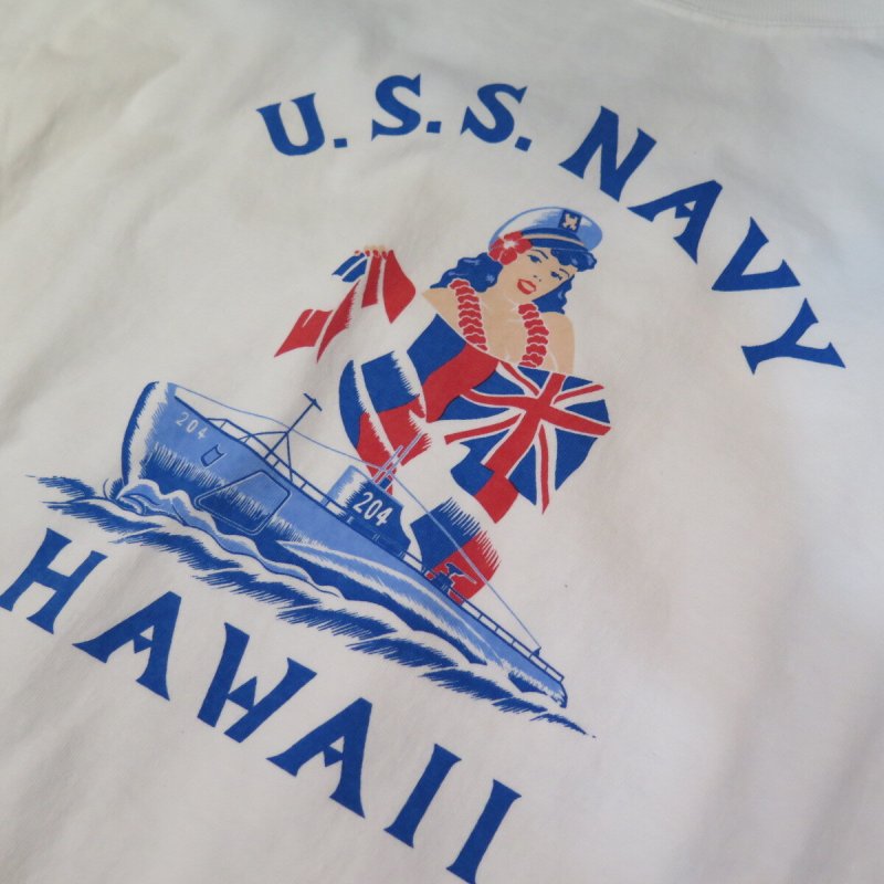 画像8: 【送料無料】 【フェローズ】  U.S.S. NAVY HAWAII プリントTシャツ   Pherrow's 25S-PT8 (8)